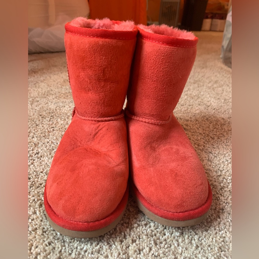 Orange UGG boots